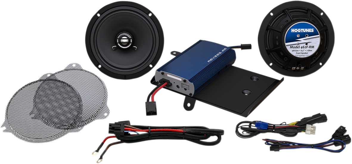 HOGTUNES 225 W Amp / 6-1/2" Fairing Front Speaker Kit - FLH - '14-'23
