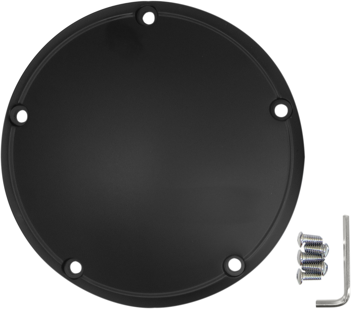 DRAG SPECIALTIES Derby Cover - Satin Black - 5 Hole - Big Twin '99-'18