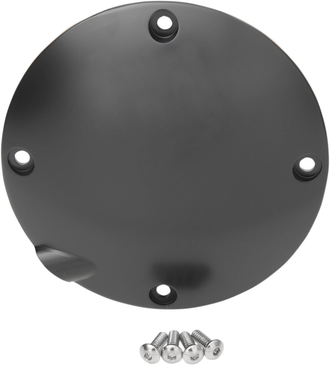 DRAG SPECIALTIES Derby Cover - Satin Black - 4 Hole - XL '94-'03