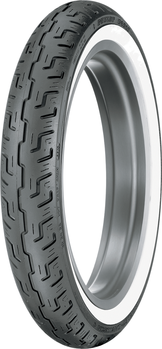 DUNLOP Tire - Harley-Davidson D401™ - Front - 100/90-19 - Wide Whitewall - 57H 45064215