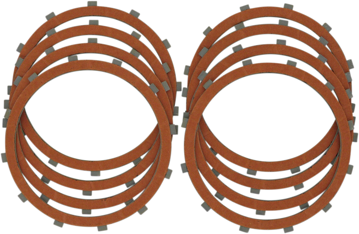 DRAG SPECIALTIES Organic Clutch Friction Plate Set - 8-Piece