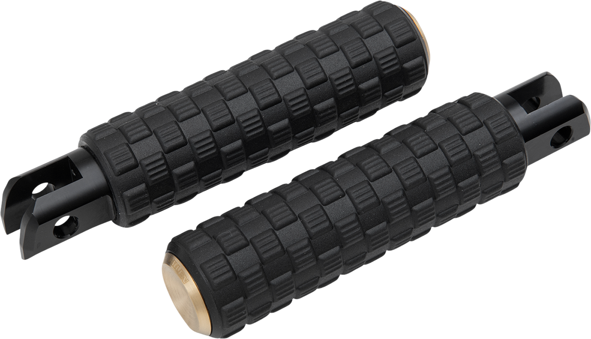 ARLEN NESS Air Trax Footpegs - Driver - Brass - FL/FX '18-'25 - 1" Longer