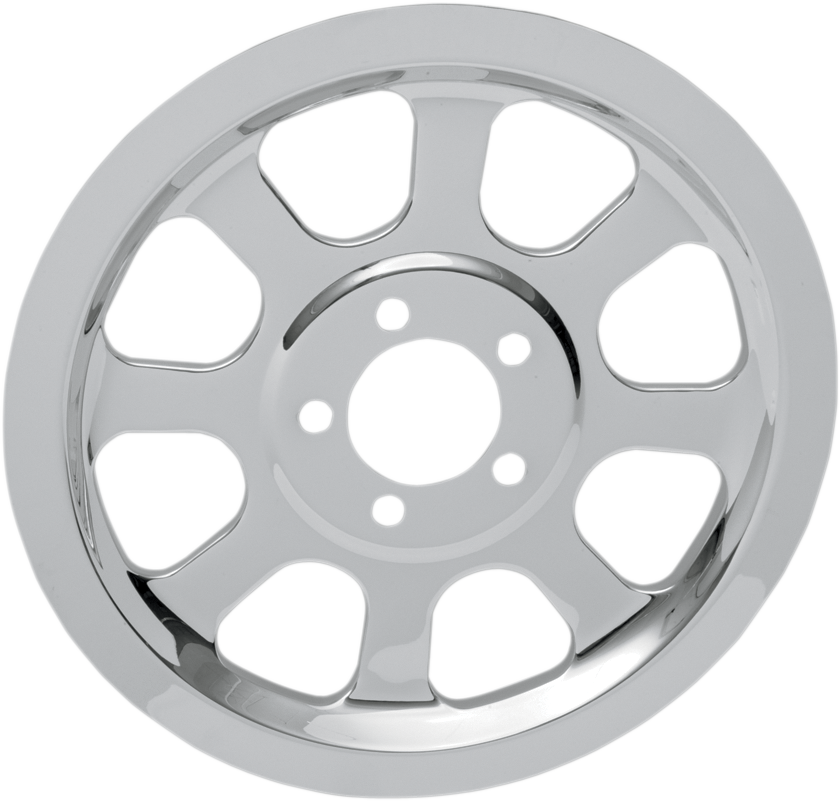 DRAG SPECIALTIES Rear Pulley Cover / Insert - Chrome - 70 Tooth - FXST/FLST '00-'05