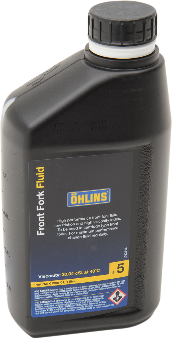 OHLINS Fork Oil - 5wt - 1.05 US quart / 1 liter