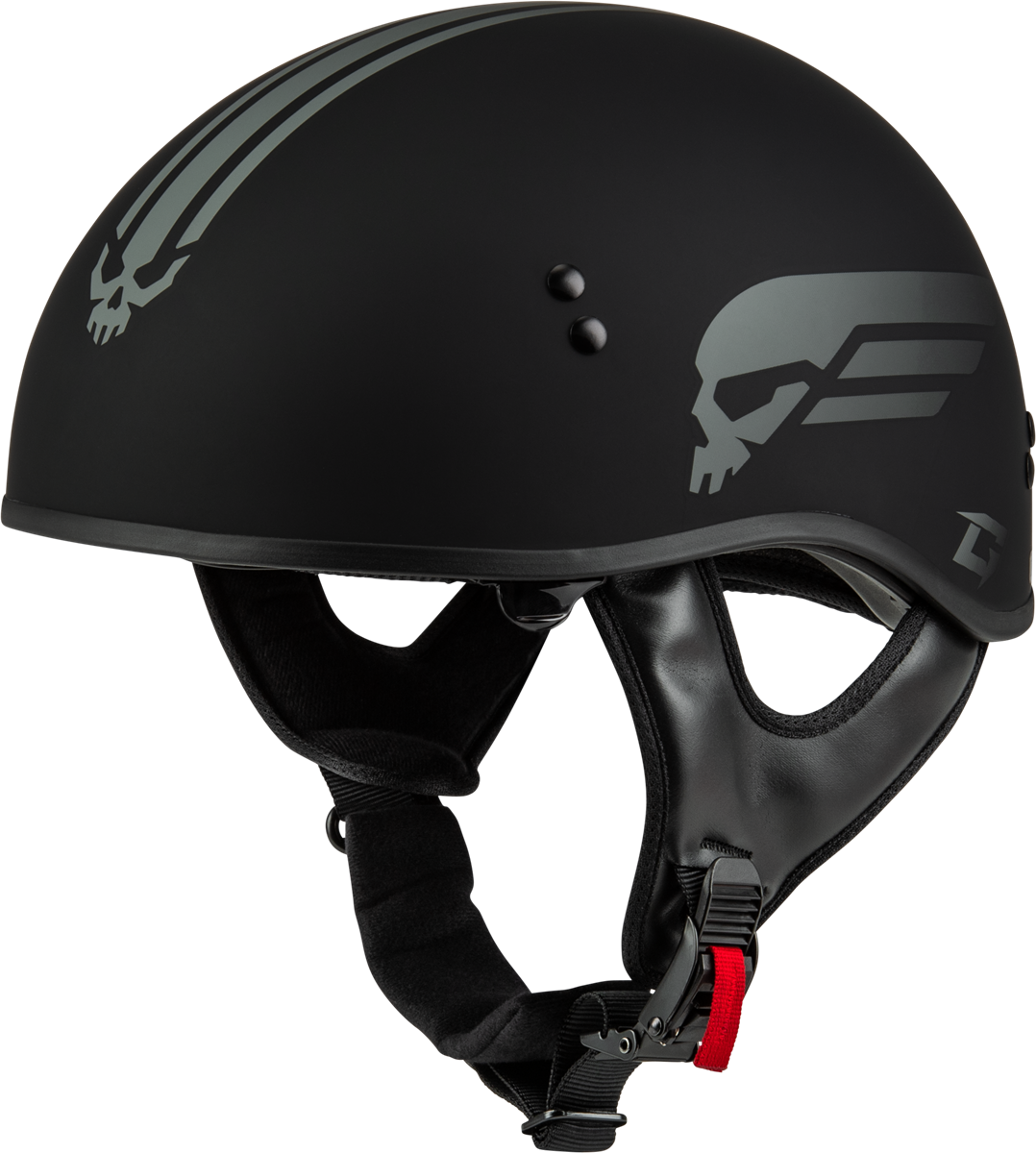 GMAX HH-65 RETRIBUTION HELMET MATTE BLACK/SILVER