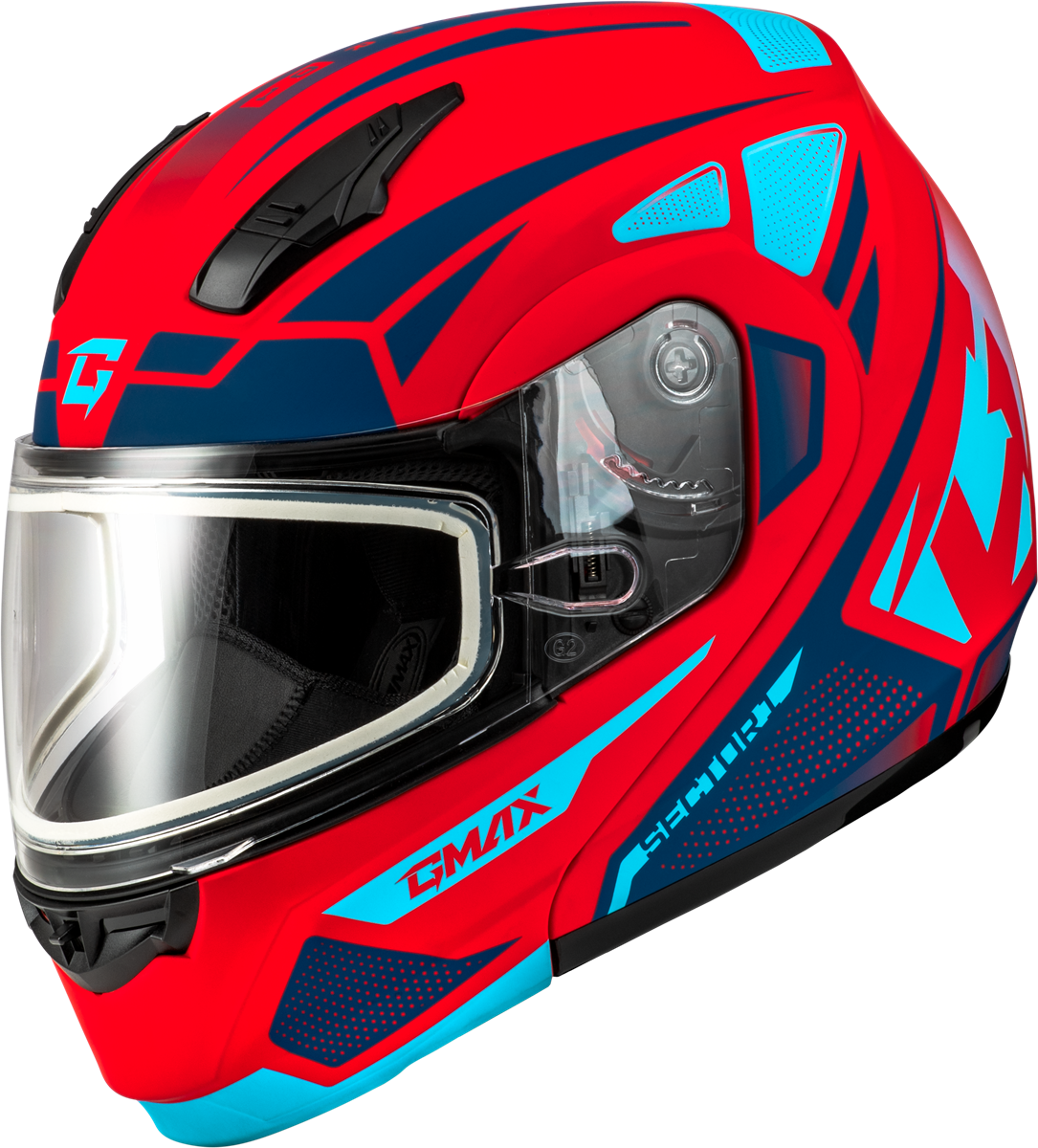 GMAX MD-04S SECTOR SNOW HELMET MATTE RED/BLUE