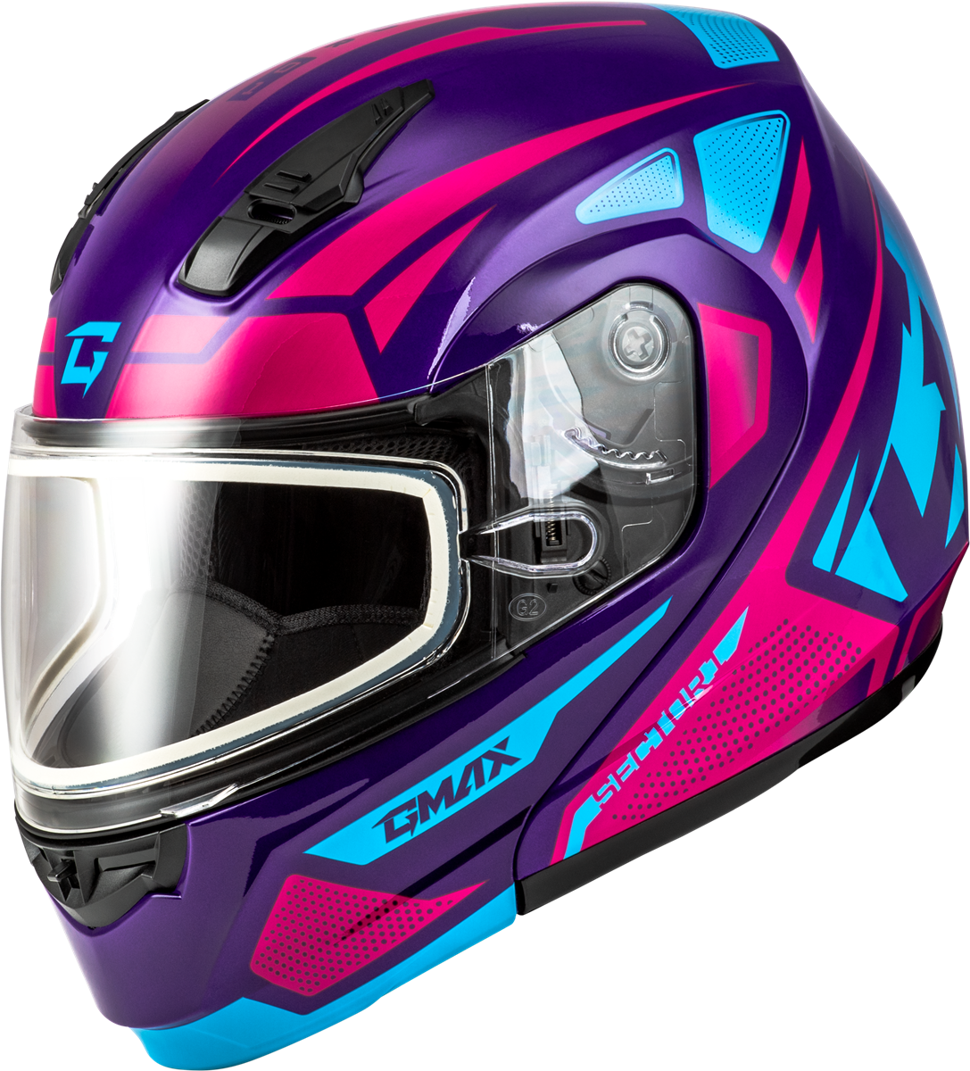 GMAX MD-04S SECTOR SNOW HELMET VIOLET/PINK