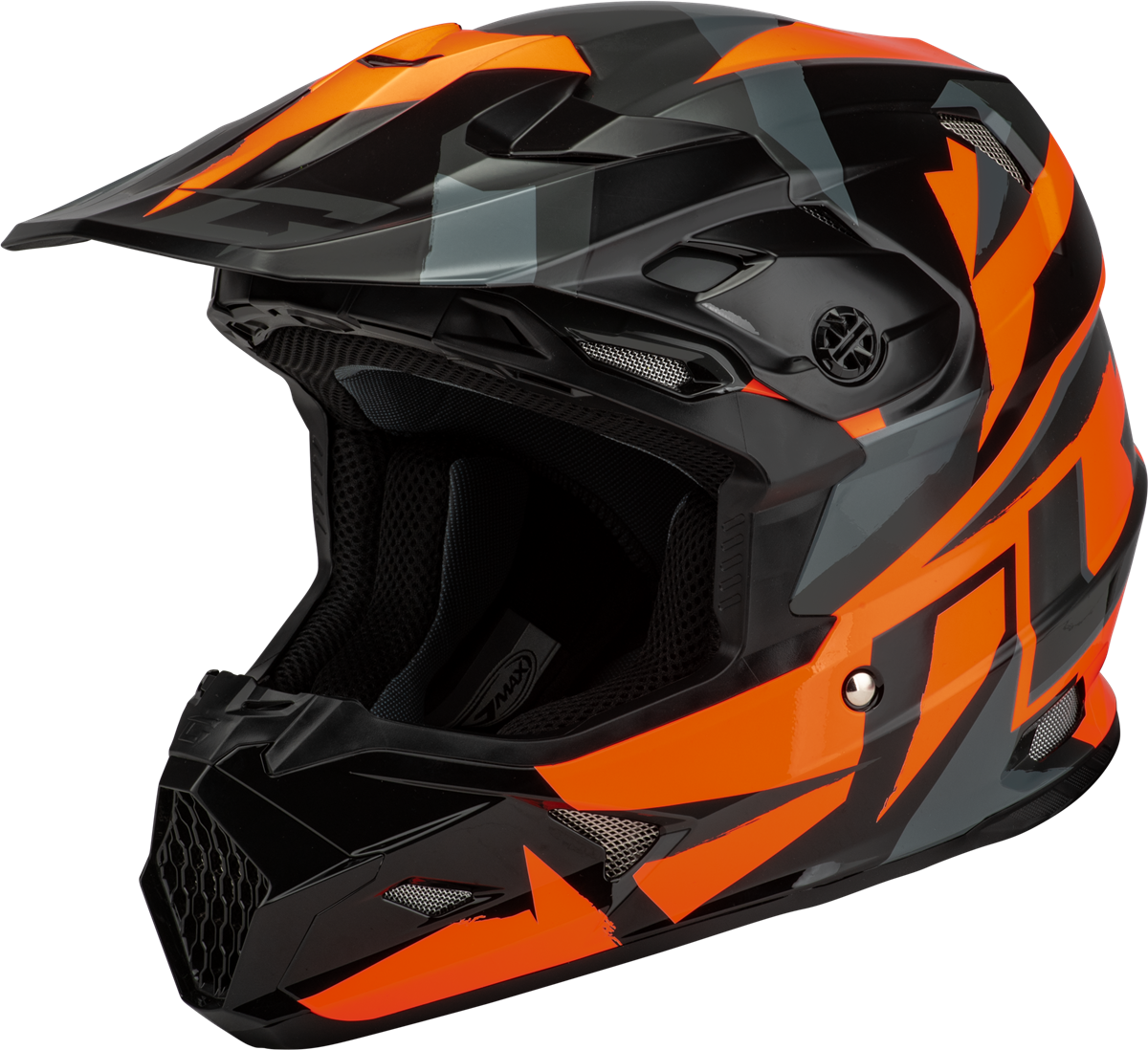 GMAX MX-96 SPLINTER HELMET BLACK/ORANGE