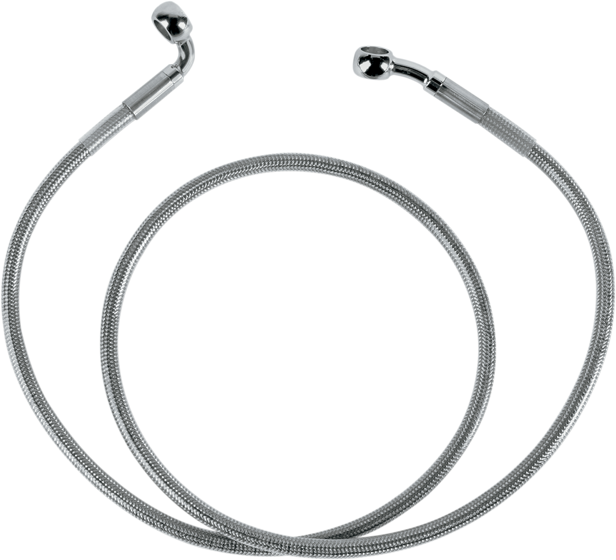 DRAG SPECIALTIES Brake Line - Front - Stainless Steel - Stock Length - FL/FX '95-'07