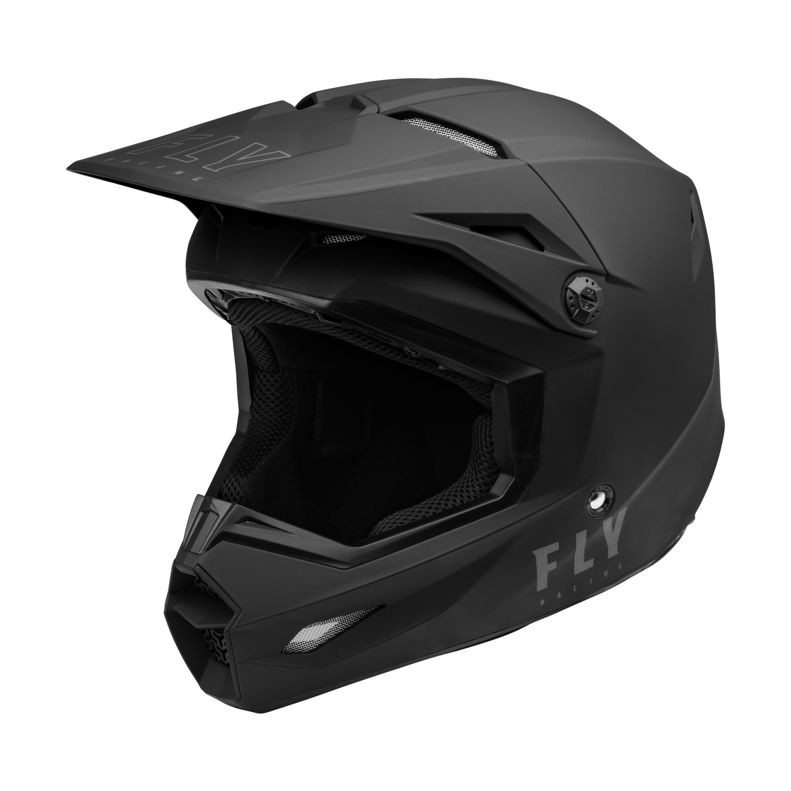 FLY RACING YOUTH KINETIC LITE HELMET SOLID MATTE BLACK YL - 73-3473YL