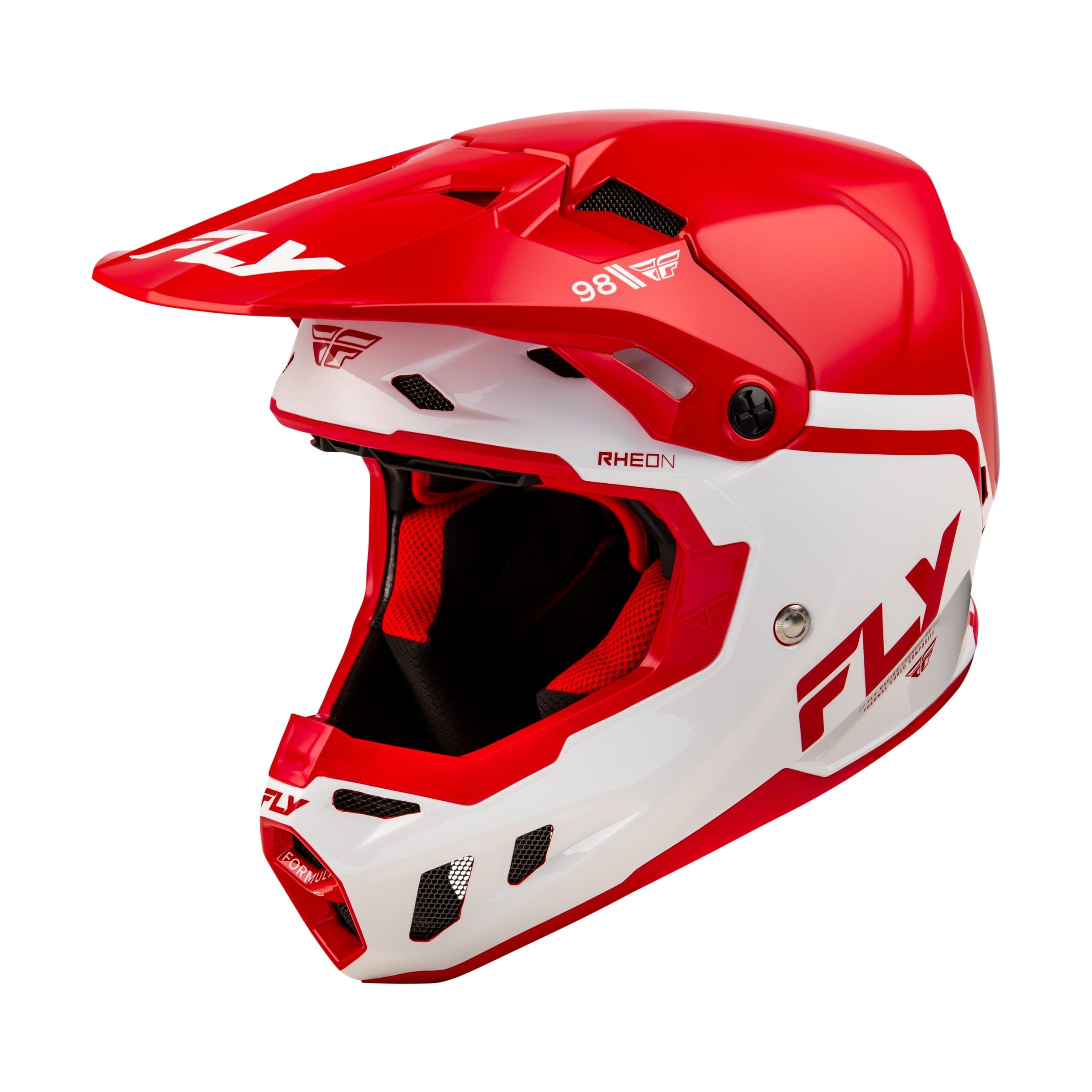 FLY RACING FORMULA CC OBJECTIVE HELMET RED/WHITE XL - 73-4347X