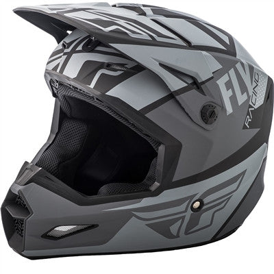 FLY Racing 2019 Youth Elite Guild Helmet - Matte Grey/Charcoal/Black