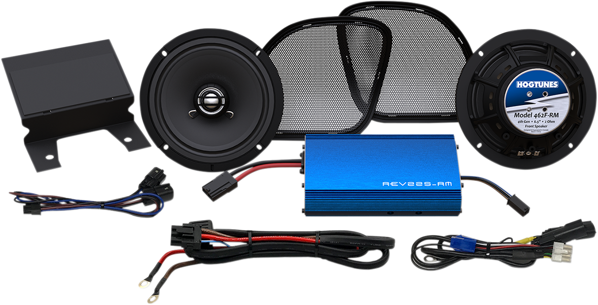 HOGTUNES 225 W Amp / 6-1/2" Fairing Front Speaker Kit - FLT - '15-'23