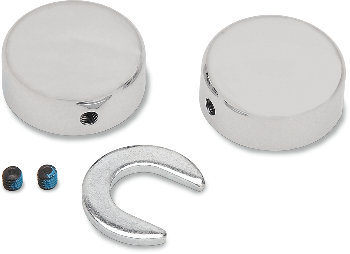 DRAG SPECIALTIES Swingarm Pivot Bolt Covers - Chrome - Softail '84-'99