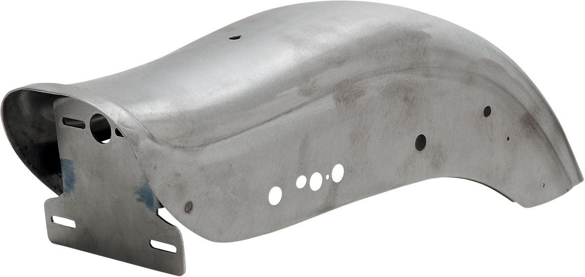 DRAG SPECIALTIES Fat Bob Style Rear Fender - Raw - Drilled - XL '94-'03