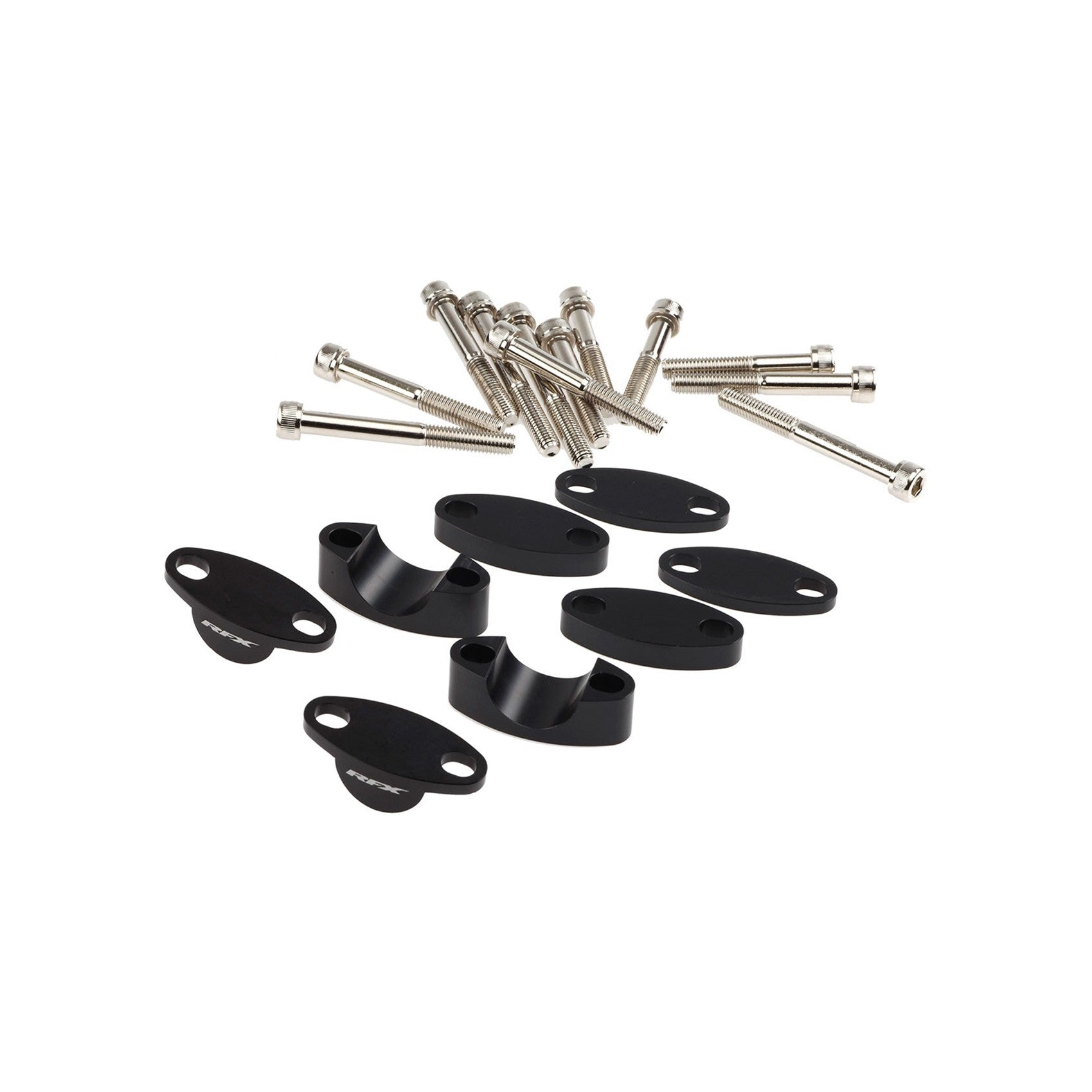 RFX HANDLEBAR RISER KIT 7/8" BLACK 25MM/30MM/35MM/40MM - 739-0822