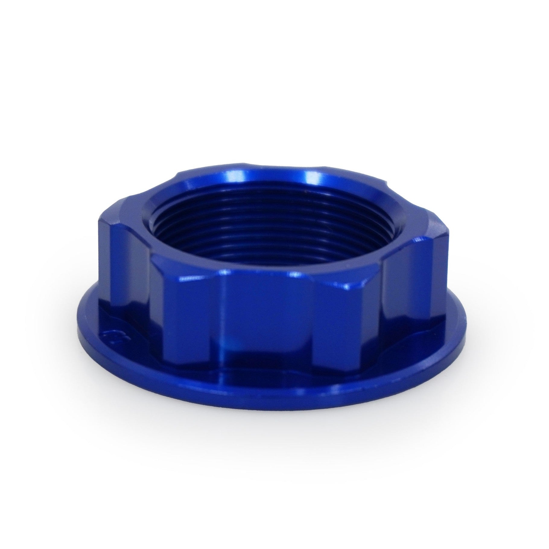 RFX STEERING STEM NUT BLUE HON/YAM/SUZ - 739-1106