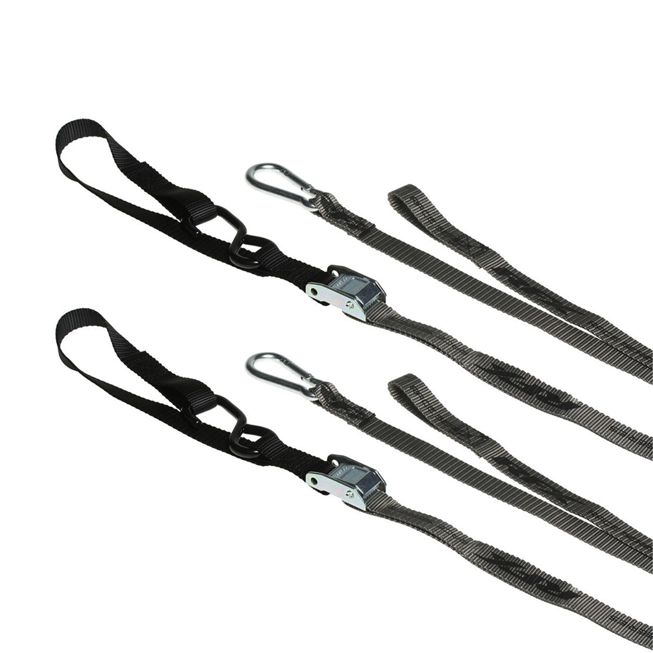 RFX 1.0 TIE DOWNS SOFT LOOP & CARABINER BLACK - 739-1145