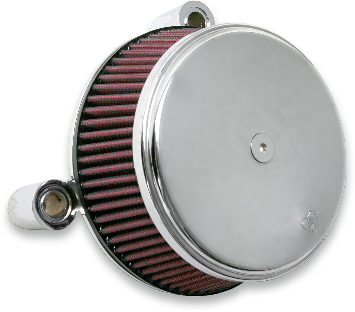 Big Sucker™ Stage 1 Red Oiled Air Filter Kit - Chrome - Smooth