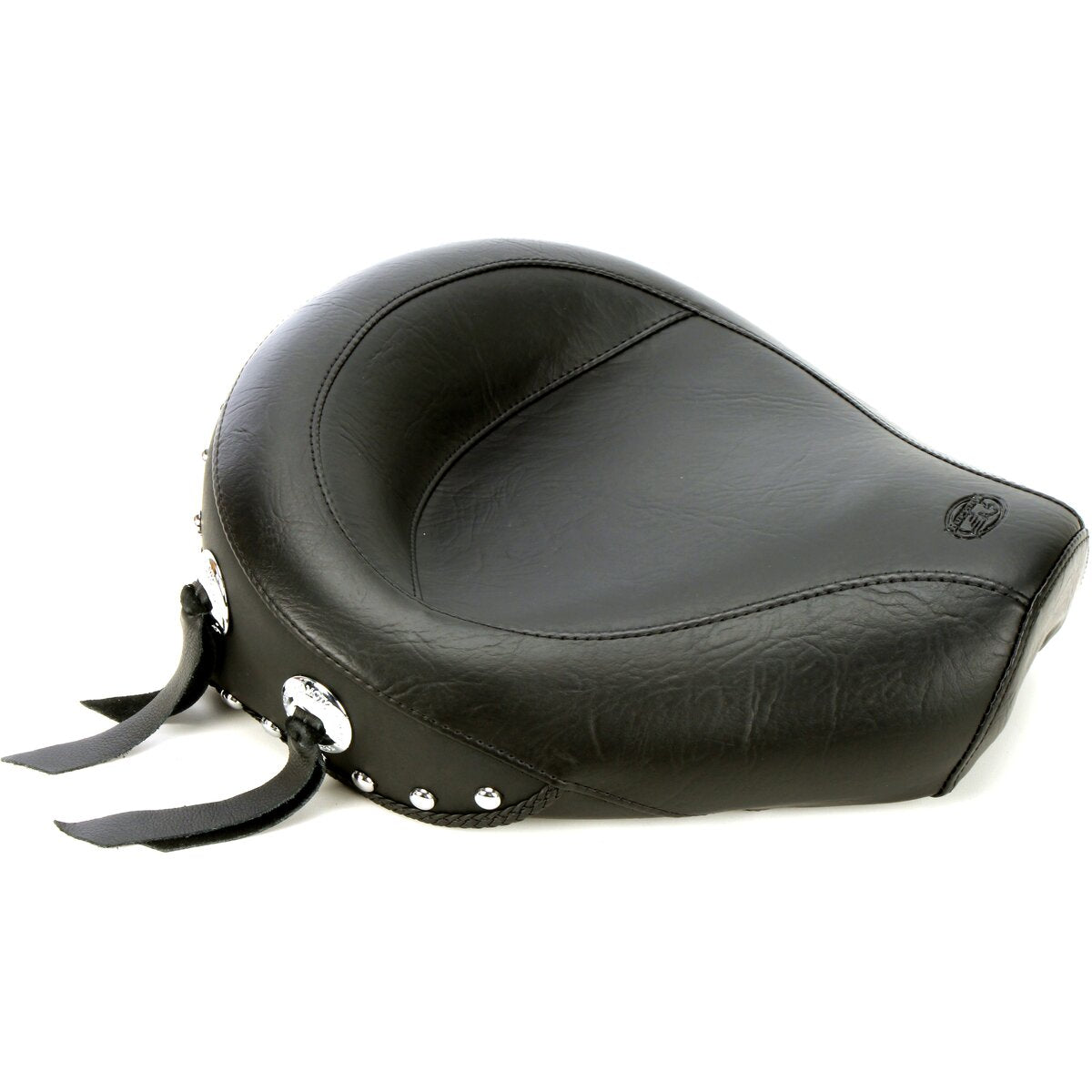 MUSTANG Solo Seat - Chrome Studs and Conchos - Sportster '96-'03
