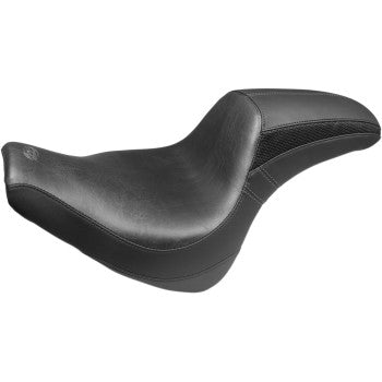 MUSTANG Tripper Fastback™ One-Piece 2-Up Seat - Smooth - Black - FXFB '18-'21