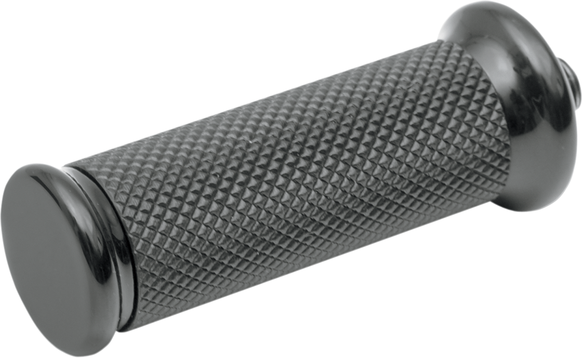 DRAG SPECIALTIES Hotop Designs Shift Peg - Knurled - Black/Black