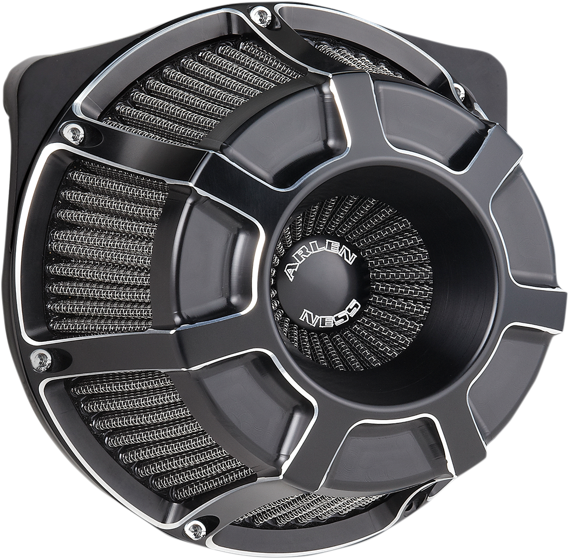ARLEN NESS Beveled Inverted Series Air Cleaner Kit - Black / Machined