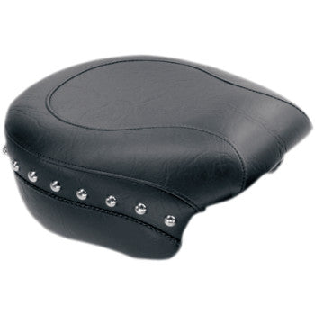 MUSTANG Wide Rear Seat - Chrome Studs - Black - Sportster '04-'21