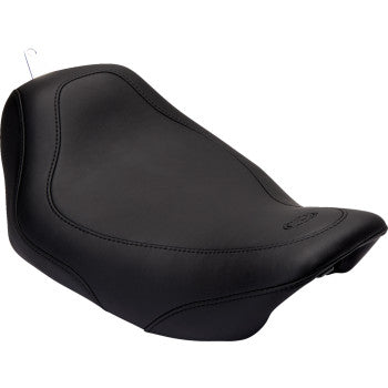 MUSTANG Tripper™ Synthetic Leather Solo Seat - Smooth - Black - Dyna '04-'05