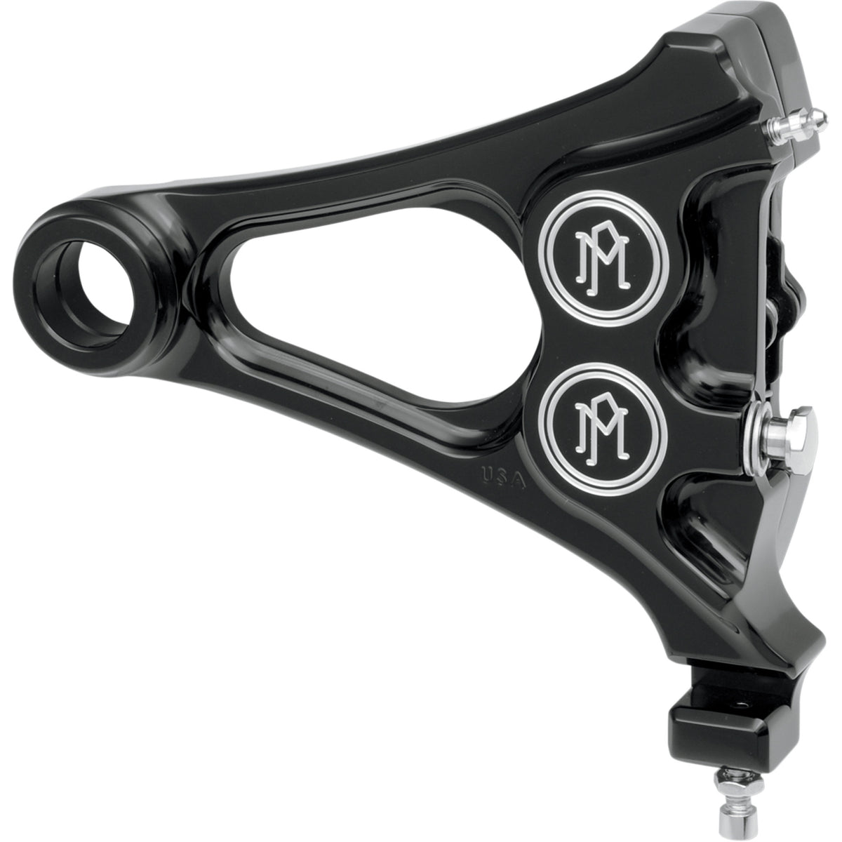 Performance Machine Brake Caliper Kit - 1256-0077-BM For Harley Softail 2008-2017