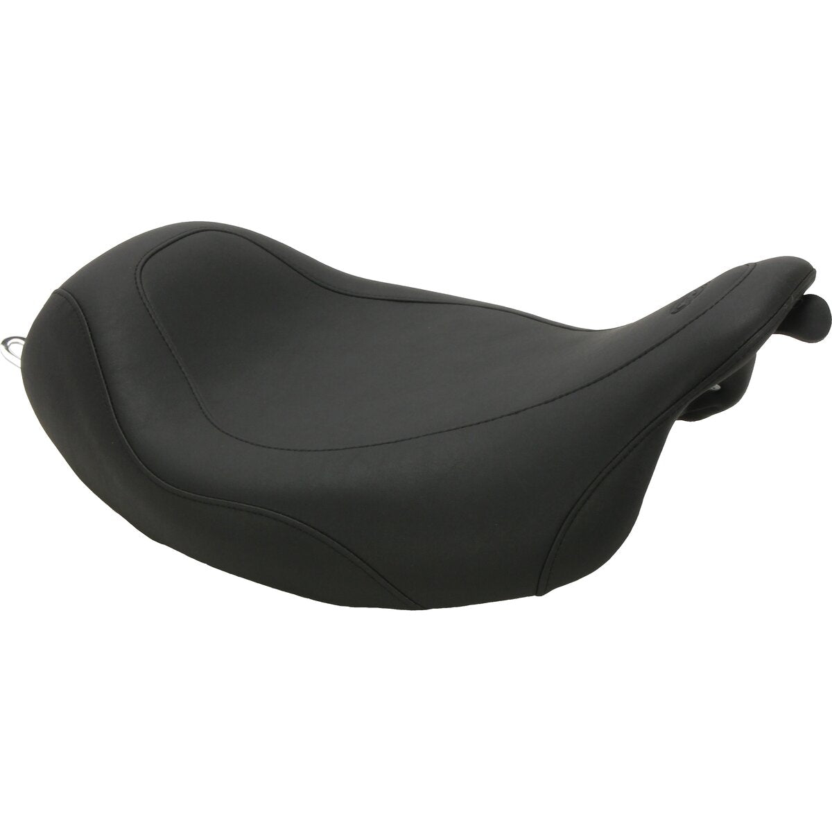 MUSTANG Wide Tripper™ Solo Seat - Smooth - Black - Touring '08-'25