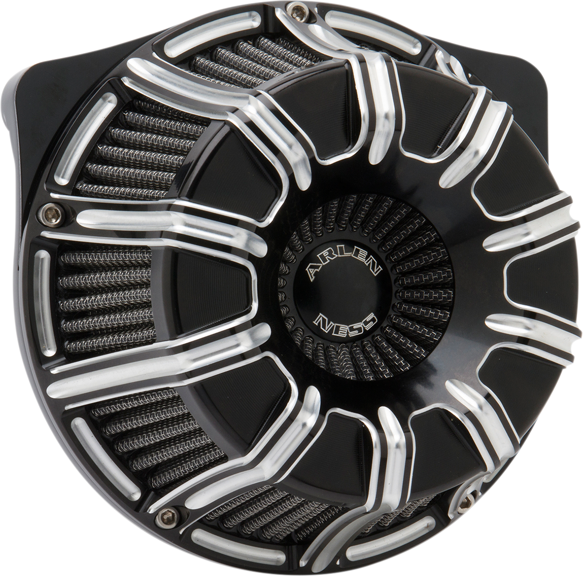 ARLEN NESS 10 Gauge Inverted Series Air Cleaner Kit - Black / Machined