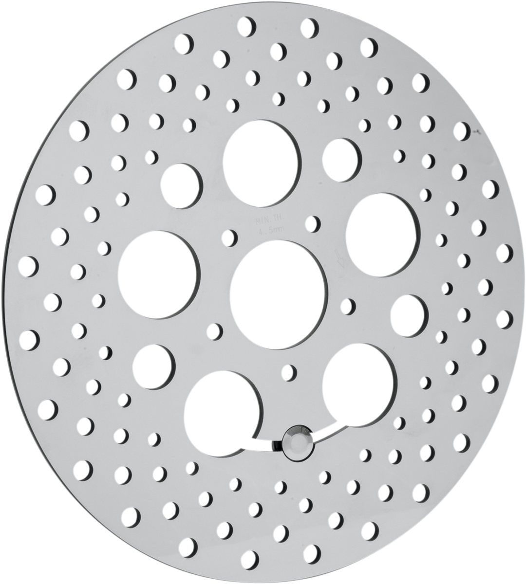 DRAG SPECIALTIES Drilled Brake Rotor - Front - 11.8" - Touring/Trike '08-'13