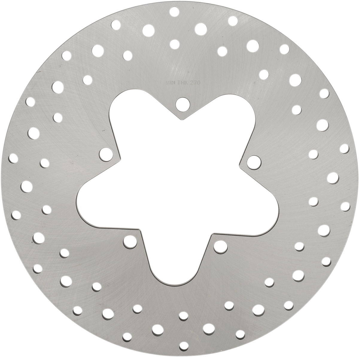 DRAG SPECIALTIES Drilled Brake Rotor - Rear - 11.5" - FLH/FLT '86-'99