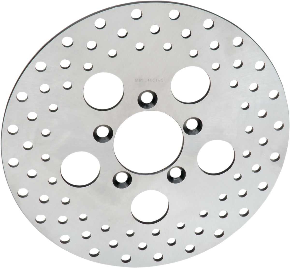 DRAG SPECIALTIES Drilled Brake Rotor - Front - 10"