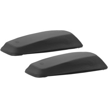 MUSTANG Smooth Vintage Saddlebag Lid Covers - Black - Touring '14-'24