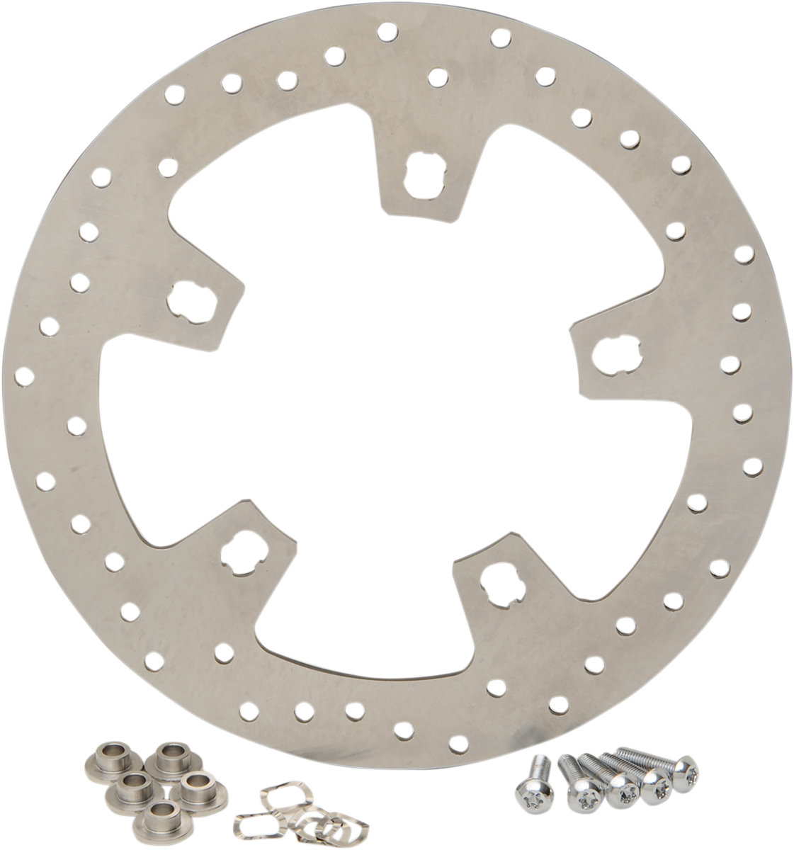 DRAG SPECIALTIES Drilled Brake Rotor - Front - Ground - 11.8" - Touring '14-'25