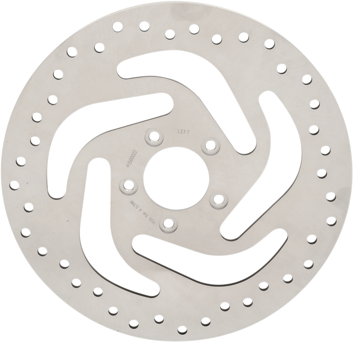 DRAG SPECIALTIES Drilled Brake Rotor - Front - Ground - 11.8" - Softail/Sportster '14-'25