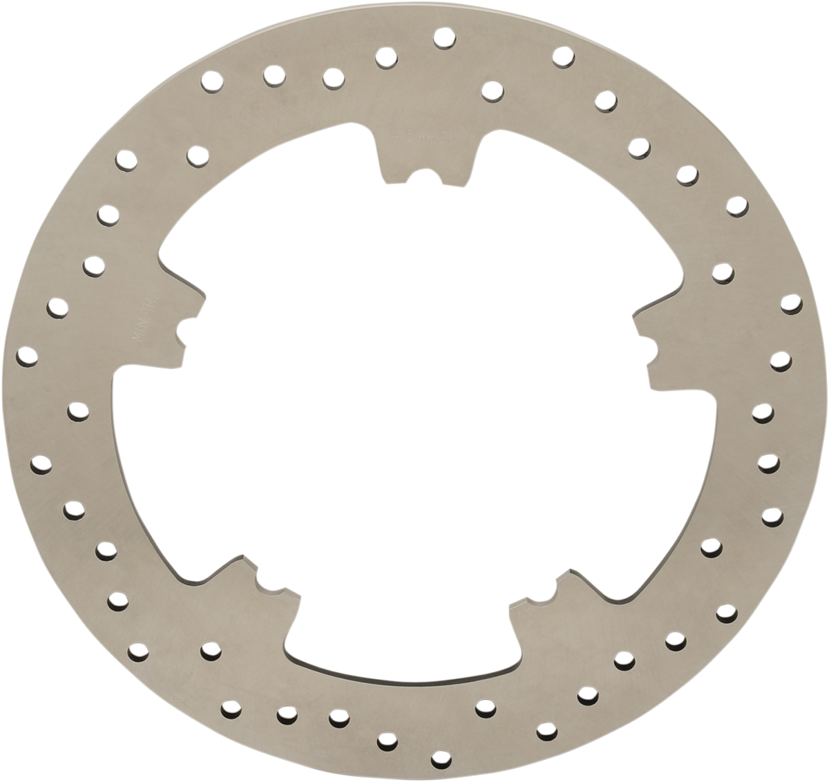 DRAG SPECIALTIES Drilled Brake Rotor - Front - Ground - 11.8" - Dyna/V-Rod '06-'17