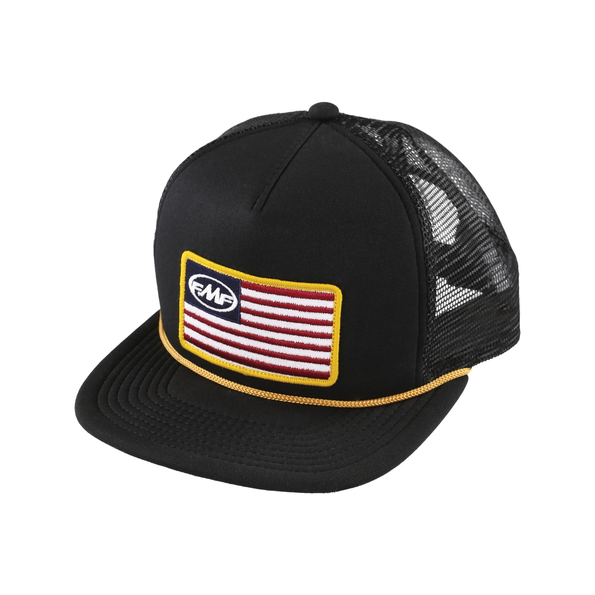 FMF APPAREL STARS AND BARS HAT BLACK O/S - 782-0110