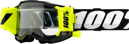 100% Youth Accuri 2 Forecast Goggles - Black w/Black / White Strap w/ Clear Lens