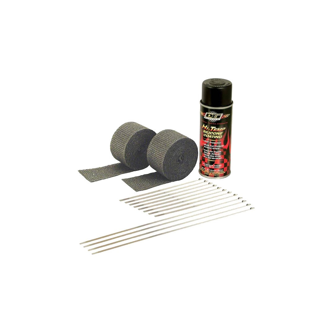 DEI EXHAUST PIPE WRAP KIT BLACK WRAP W/BLACK COATING - 790-01000