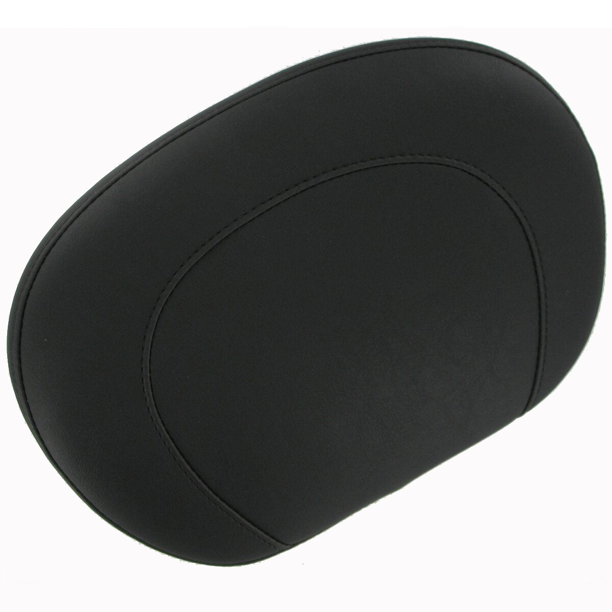 MUSTANG Passenger Backrest Pad - Smooth - Black - Touring '94-'21