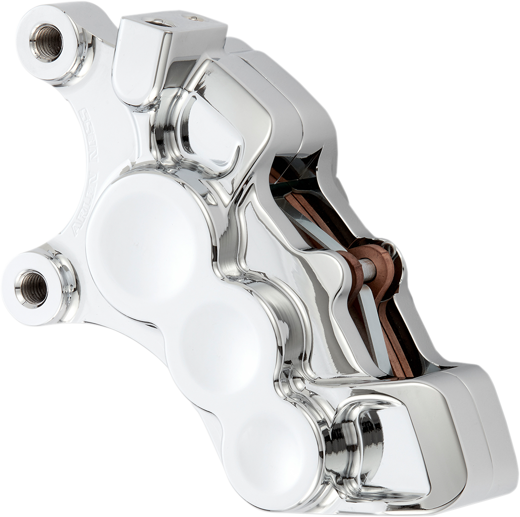 ARLEN NESS Ness Tech Left Front Six-Piston Differential Bore Caliper- Chrome - 11.8"