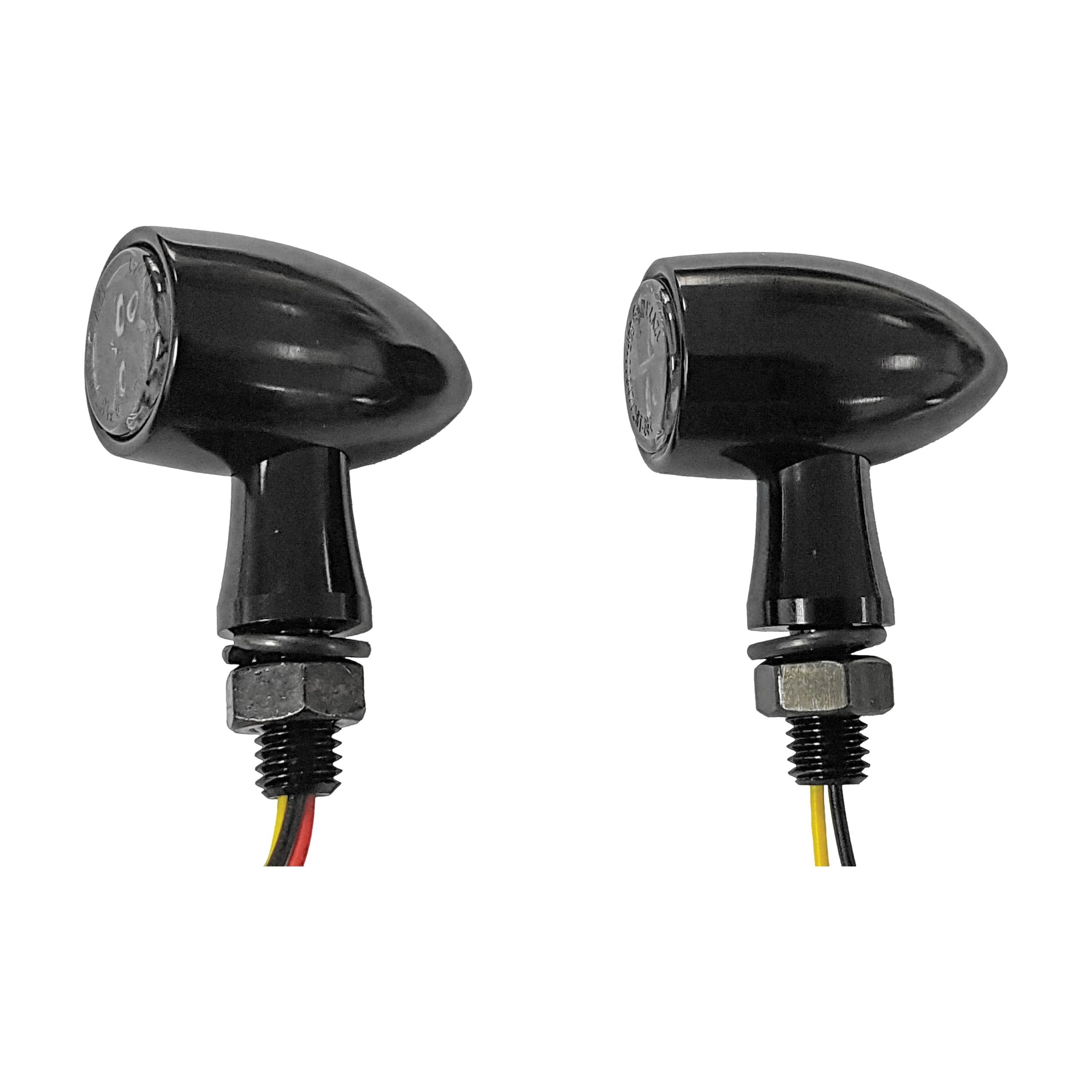 HARDDRIVE LED TURN SIGNAL BLACK AMBER W/SMOKED LENS - 820-55556