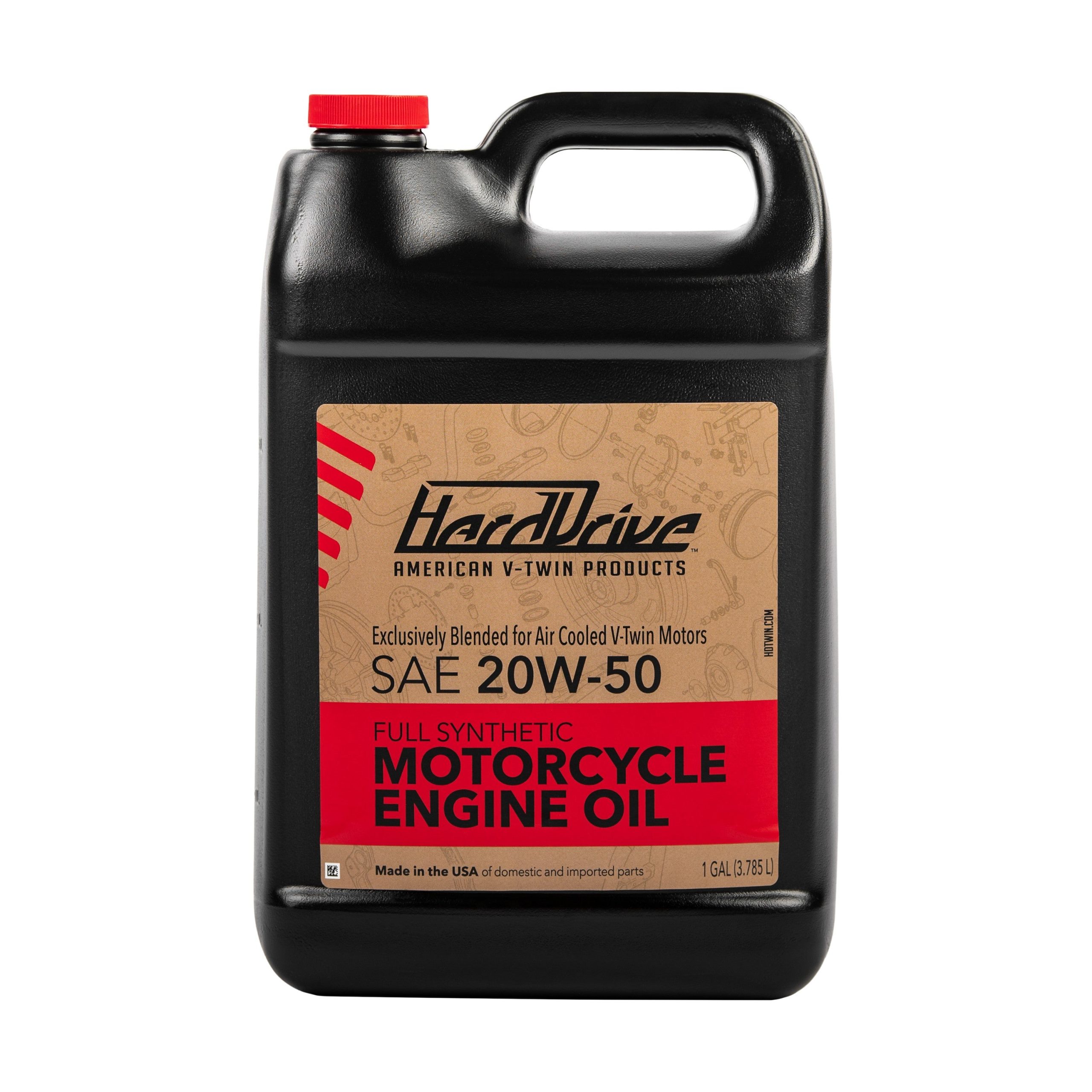 HARDDRIVE FULL SYN ENGINE OIL 20W50 1 GAL (4/CASE SOLD EA) - 822-1042