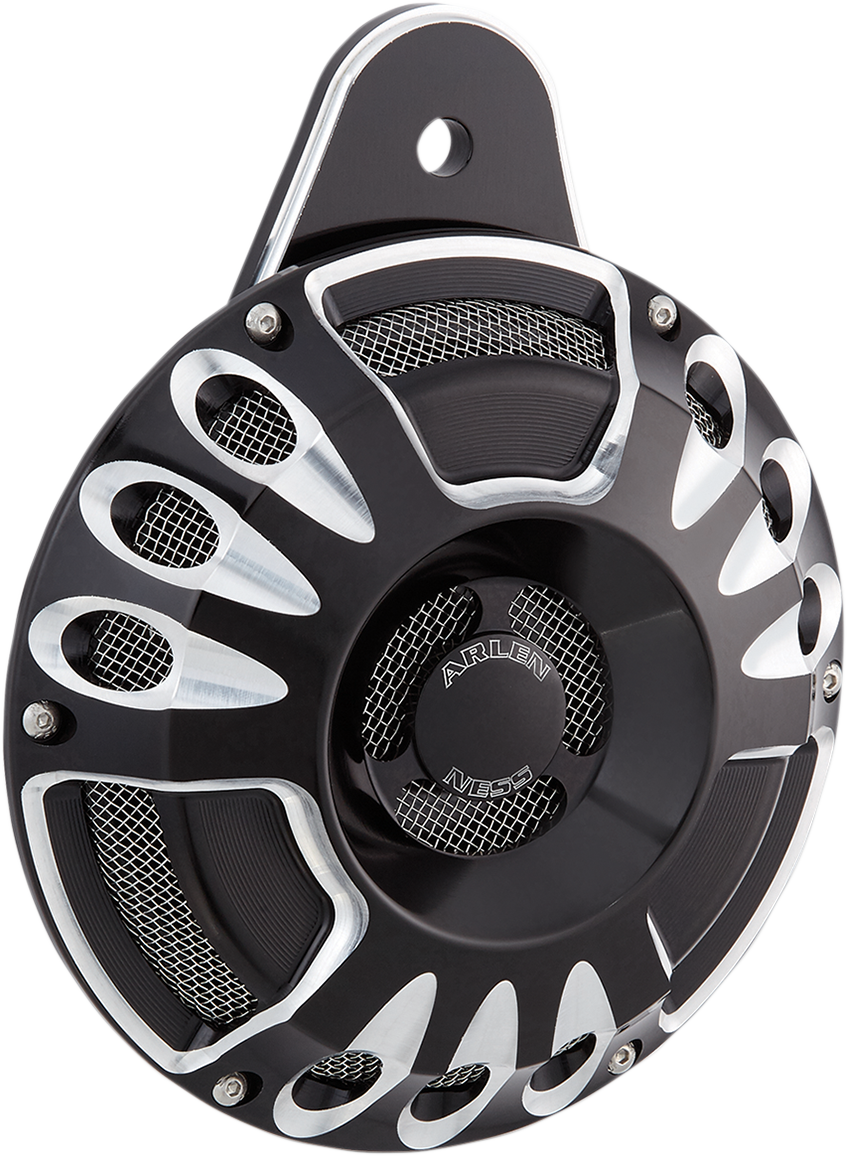 ARLEN NESS Custom Billet Horn - Deep/Cut - Black