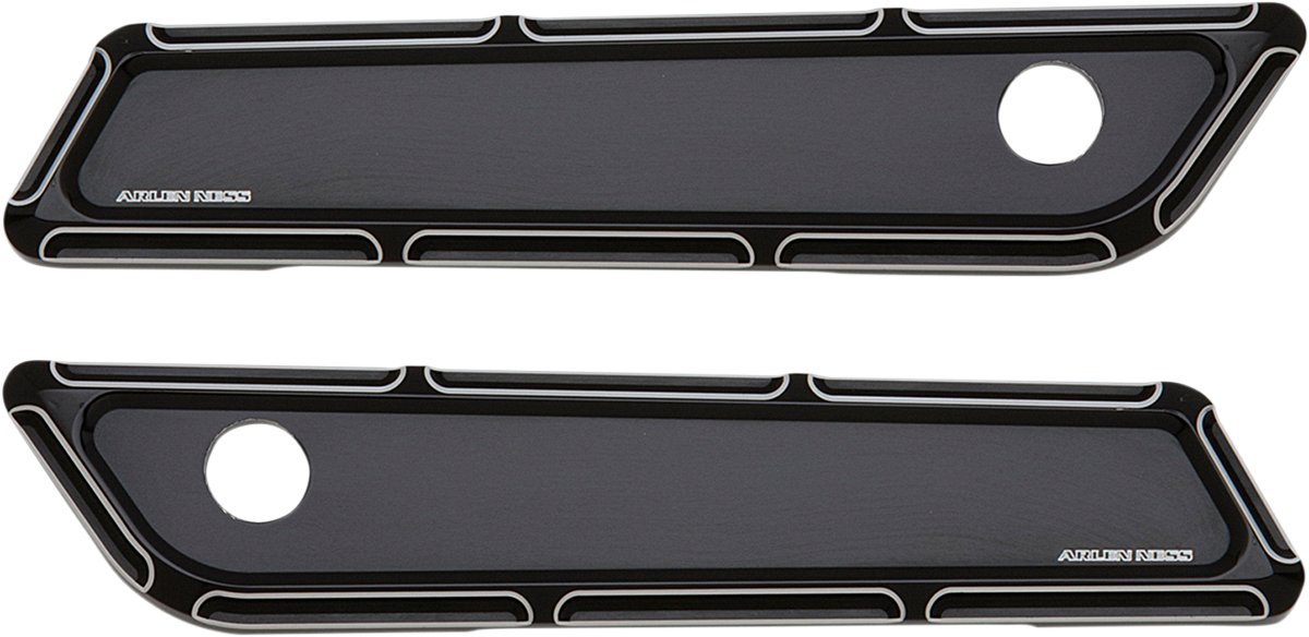 ARLEN NESS Ness-Tech Beveled Saddlebag Latch Cover - Black / Machined