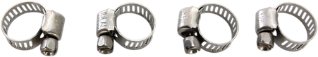 Moose Racing Clamp Hose - Stainless Steel - 7-17mm - 4-Pack