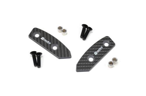 Brocks Suzuki Hayabusa (22-24) Mirror Block Off Plate Set Carbon Fiber